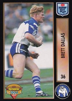1994 Dynamic Rugby League Series 1 #36 Brett Dallas Front